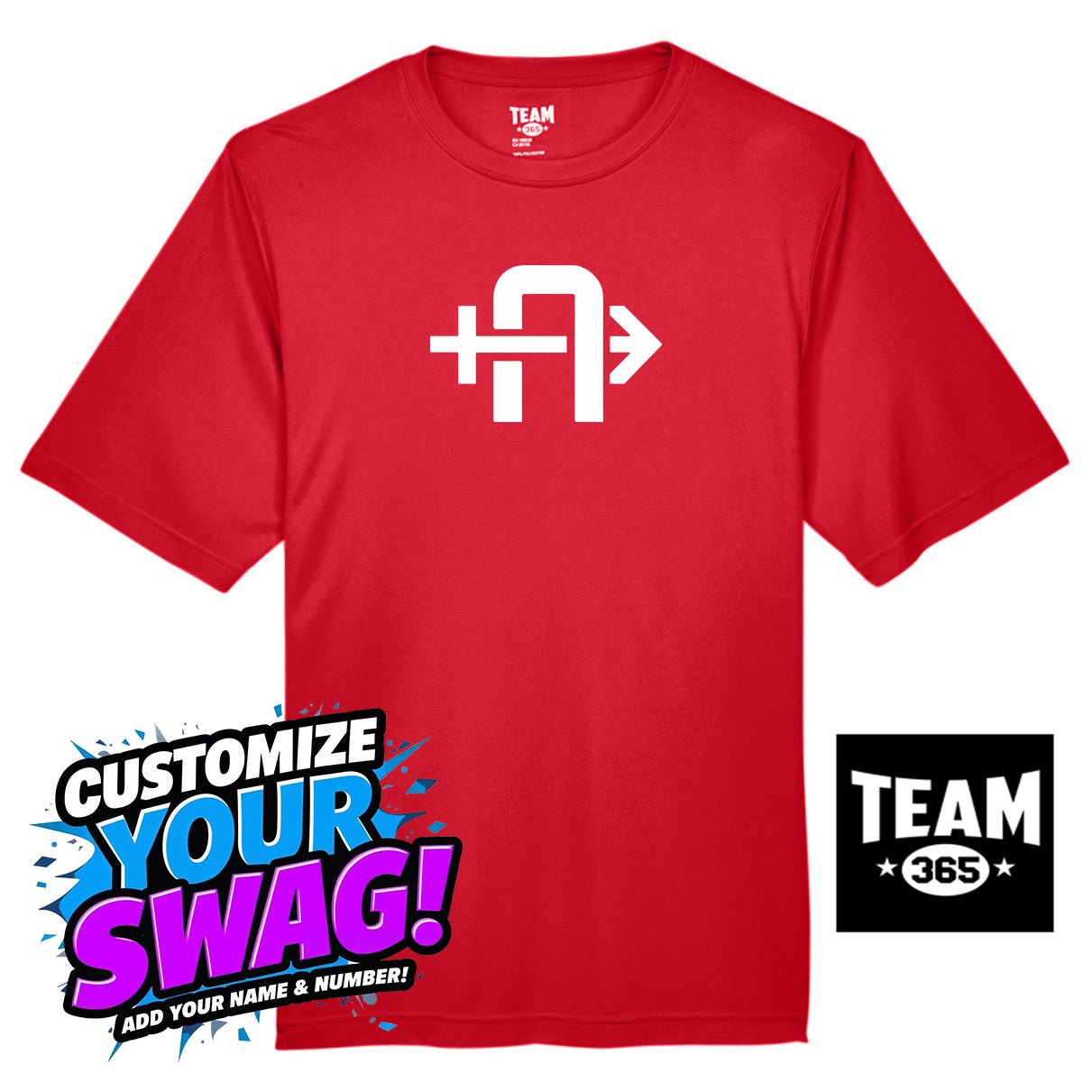 Team 365 Youth & Men's Zone Performance T-Shirt - Arrows Baseball