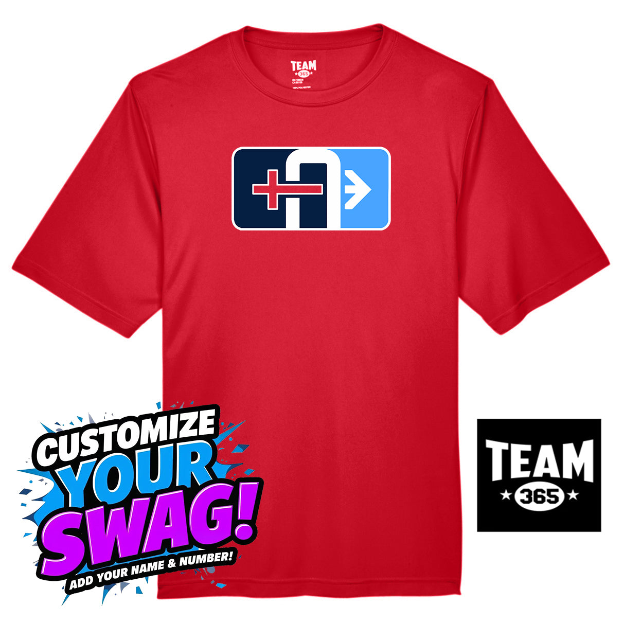 Team 365 Youth & Men's Zone Performance T-Shirt - Arrows Baseball