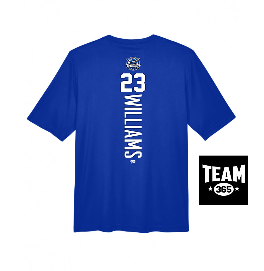 Team 365 Youth & Men's Zone Performance T-Shirt - LBK Outlaws Baseball