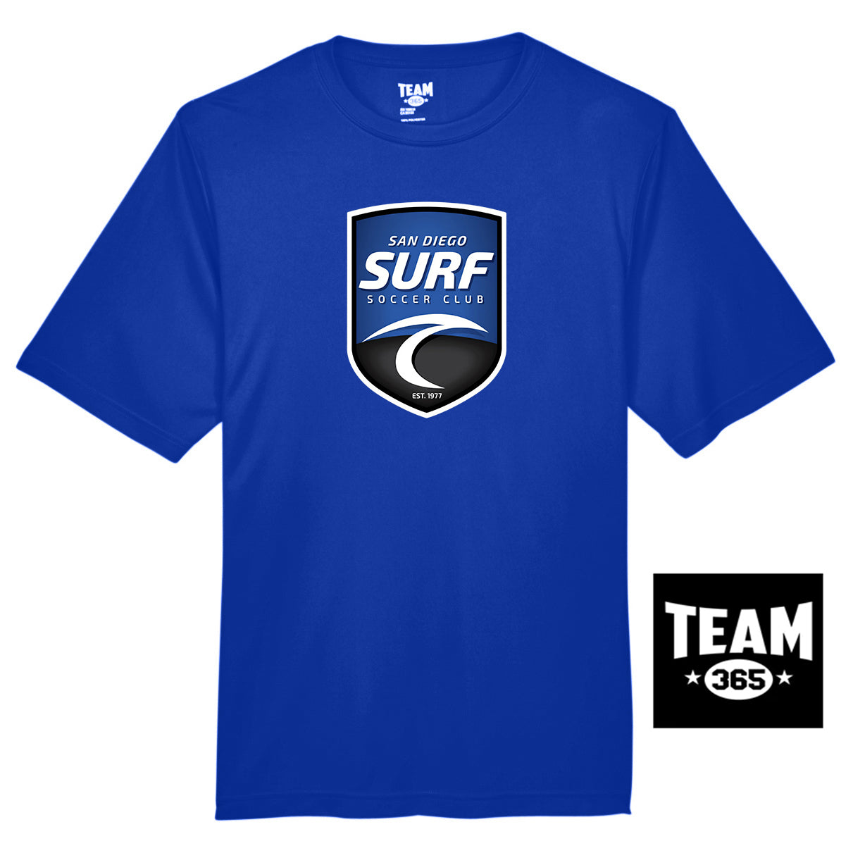 Team 365 TT11 Men's Zone Performance T-Shirt - San Diego Surf Soccer