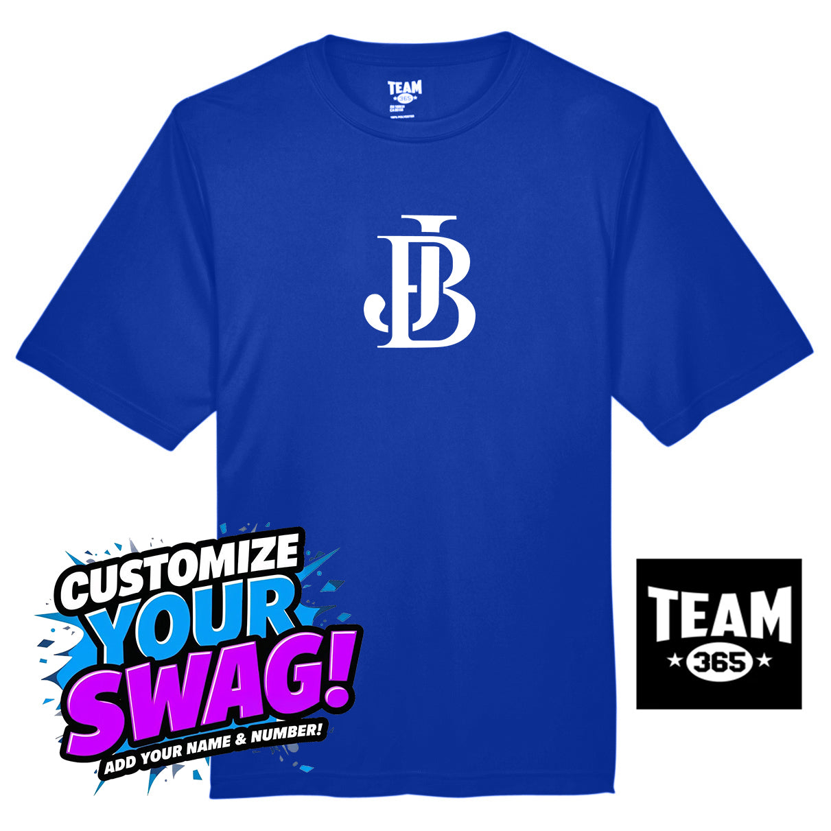 Team 365 Youth & Men's Zone Performance T-Shirt - Jax Beach Baseball