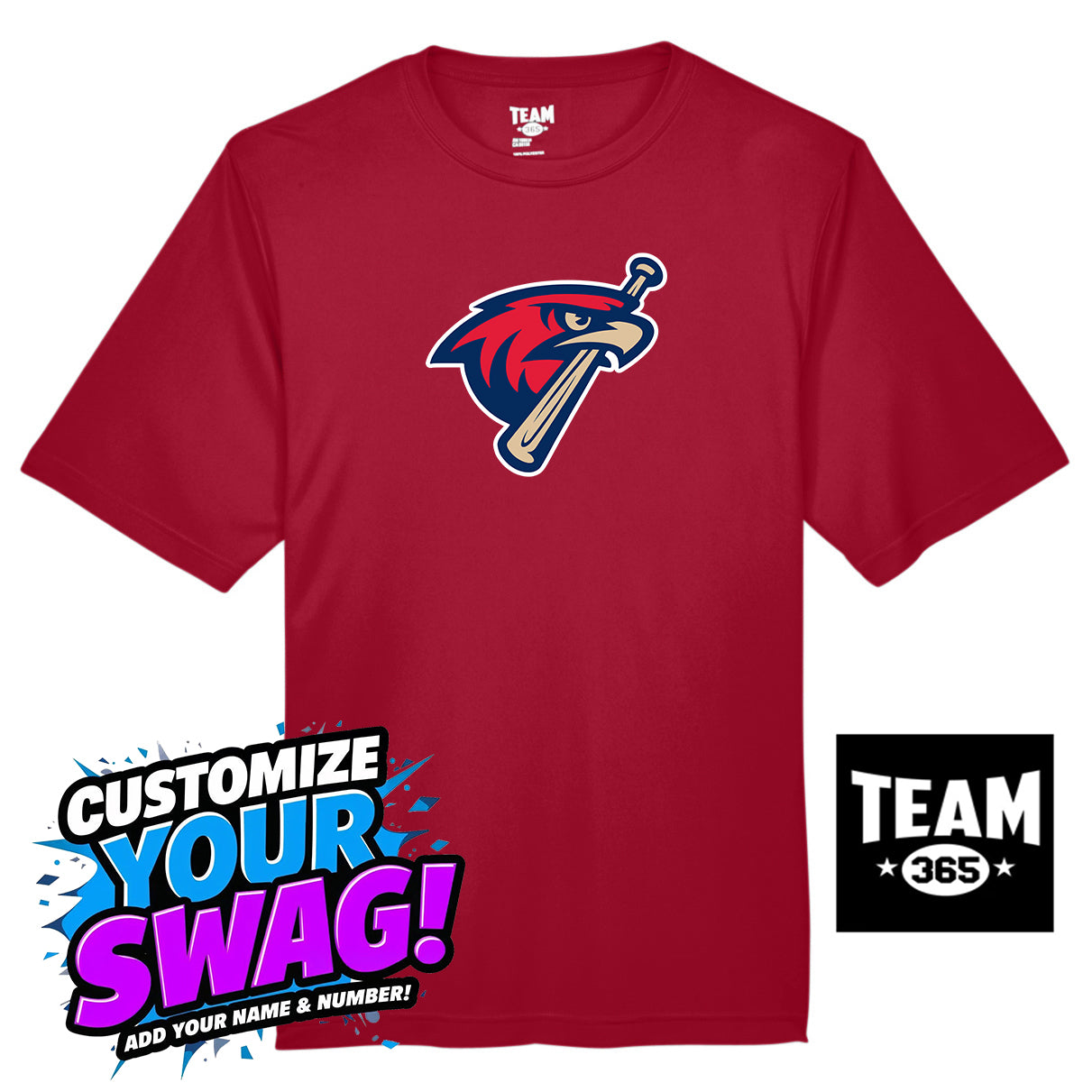 Team 365 Youth & Men's Zone Performance T-Shirt - MSA Redtails Baseball