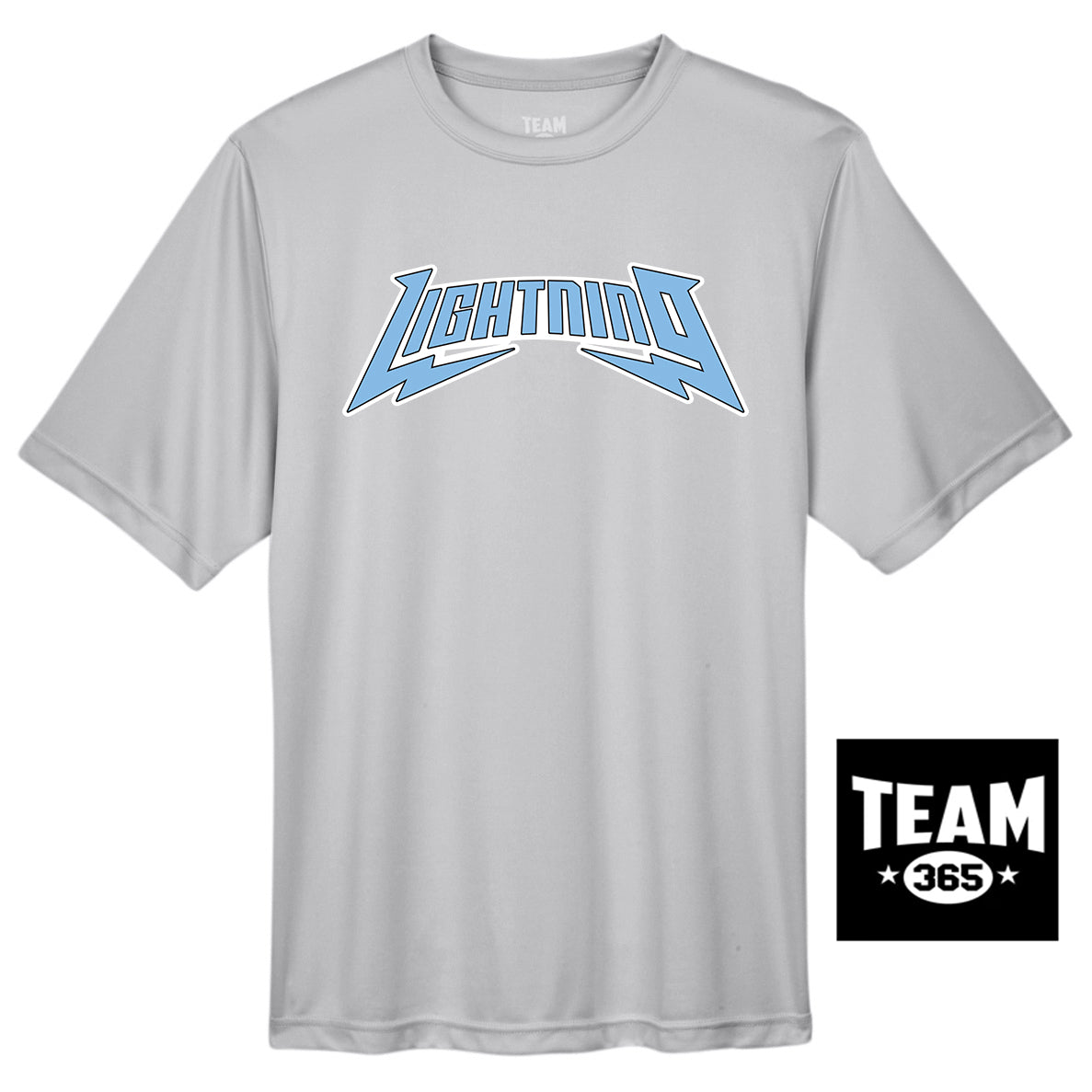 Team 365 TT11 Men's Zone Performance T-Shirt - Lightning Baseball