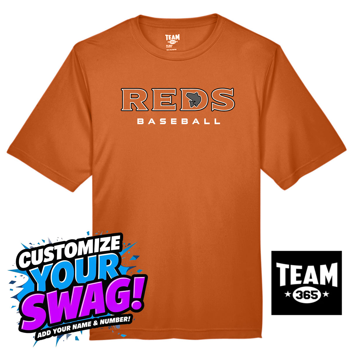 Team 365 Youth & Men's Zone Performance T-Shirt - Ancient City Reds