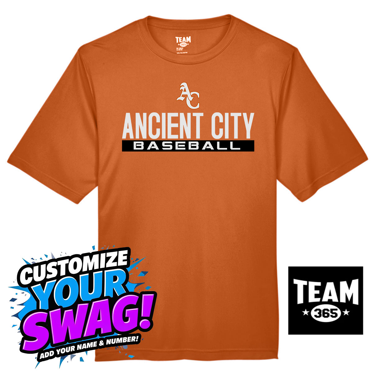 Team 365 Youth & Men's Zone Performance T-Shirt - Ancient City Reds