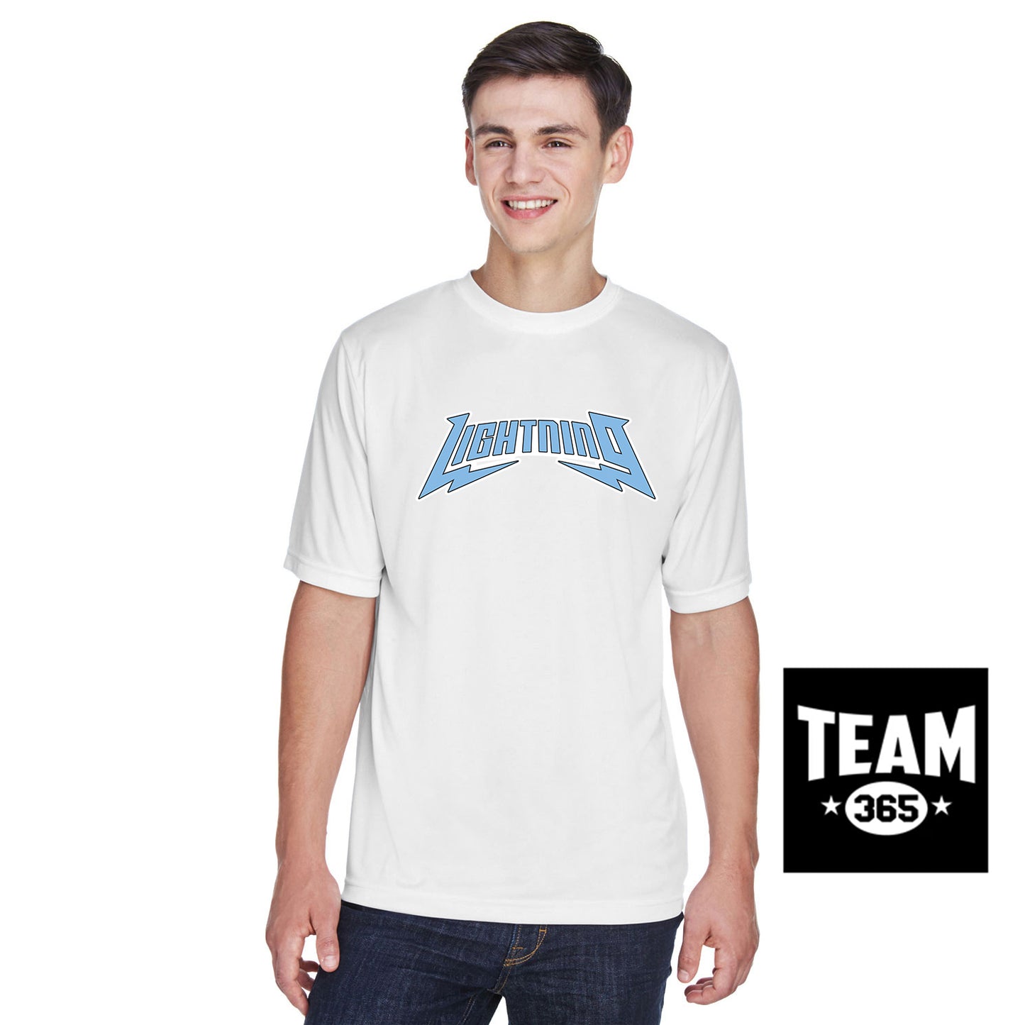 Team 365 TT11 Men's Zone Performance T-Shirt - Lightning Baseball