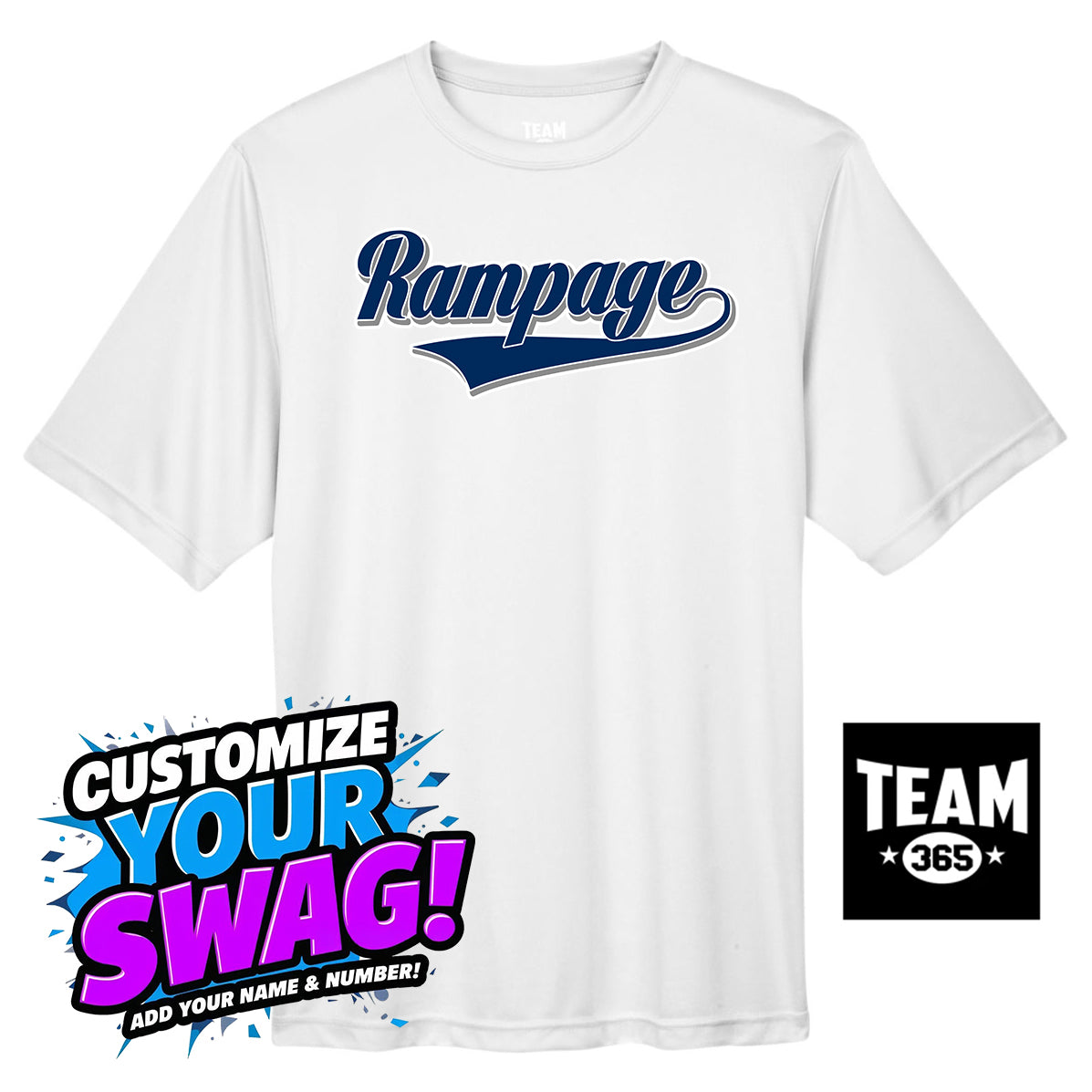 Team 365 Youth & Men's Zone Performance T-Shirt - Mississippi Rampage