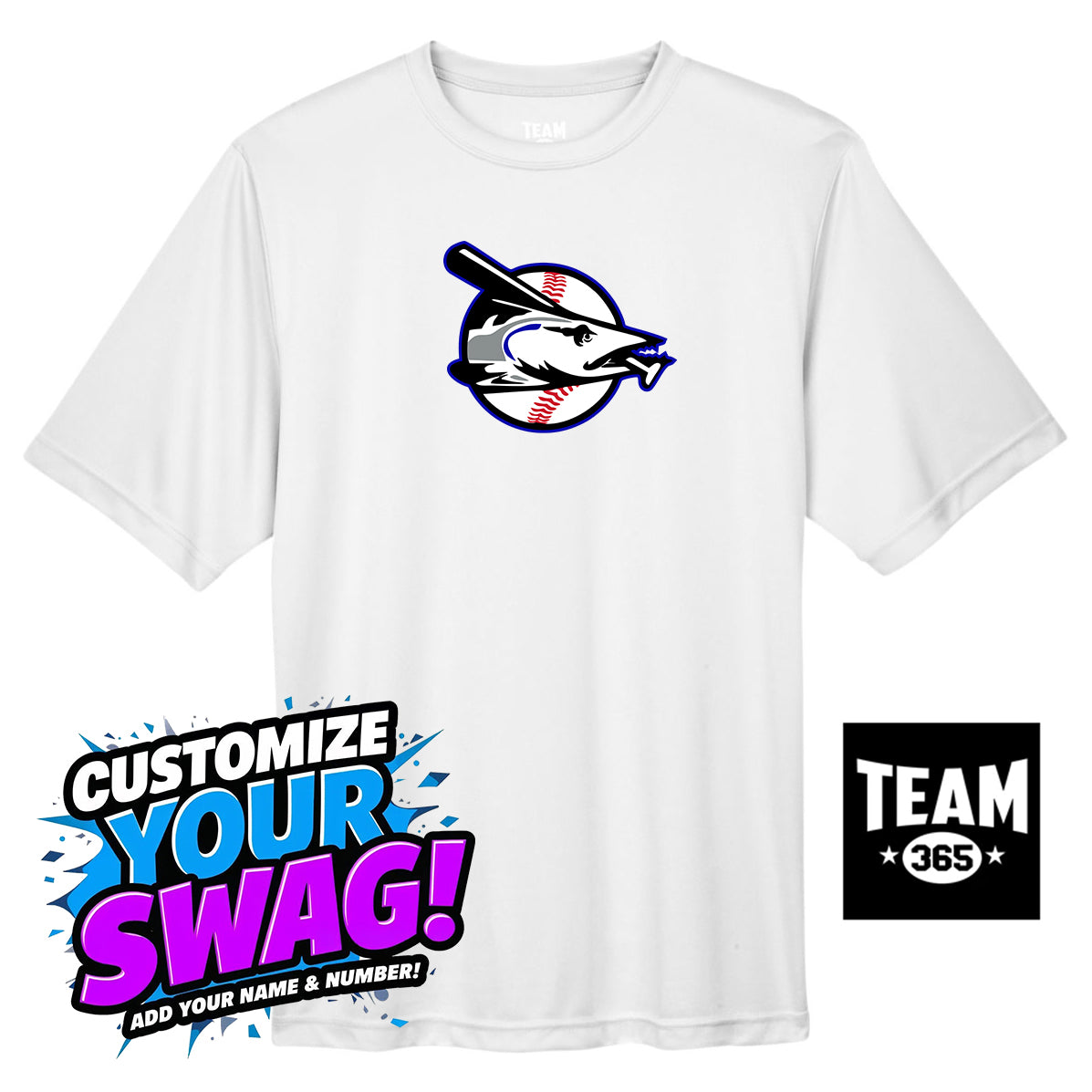 Team 365 Youth & Men's Zone Performance T-Shirt - Jax Beach Baseball