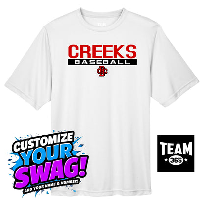 Team 365 Youth & Men's Zone Performance T-Shirt - Creeks Baseball Club - CBC