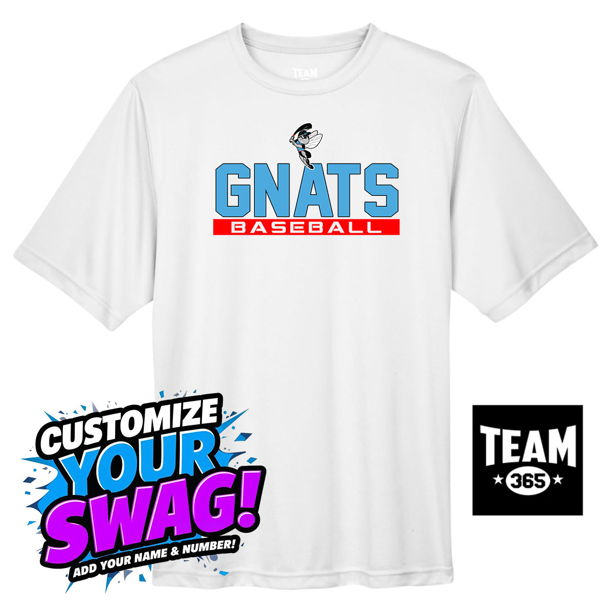 Team 365 Youth & Men's Zone Performance T-Shirt - NBC Gnats Baseball
