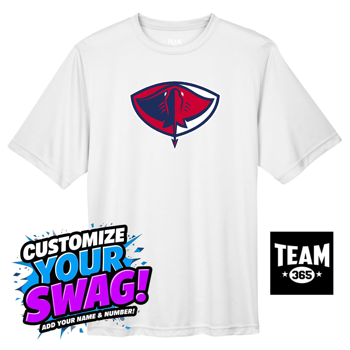 Team 365 Youth & Men's Zone Performance T-Shirt - Pasco Stingers Baseball