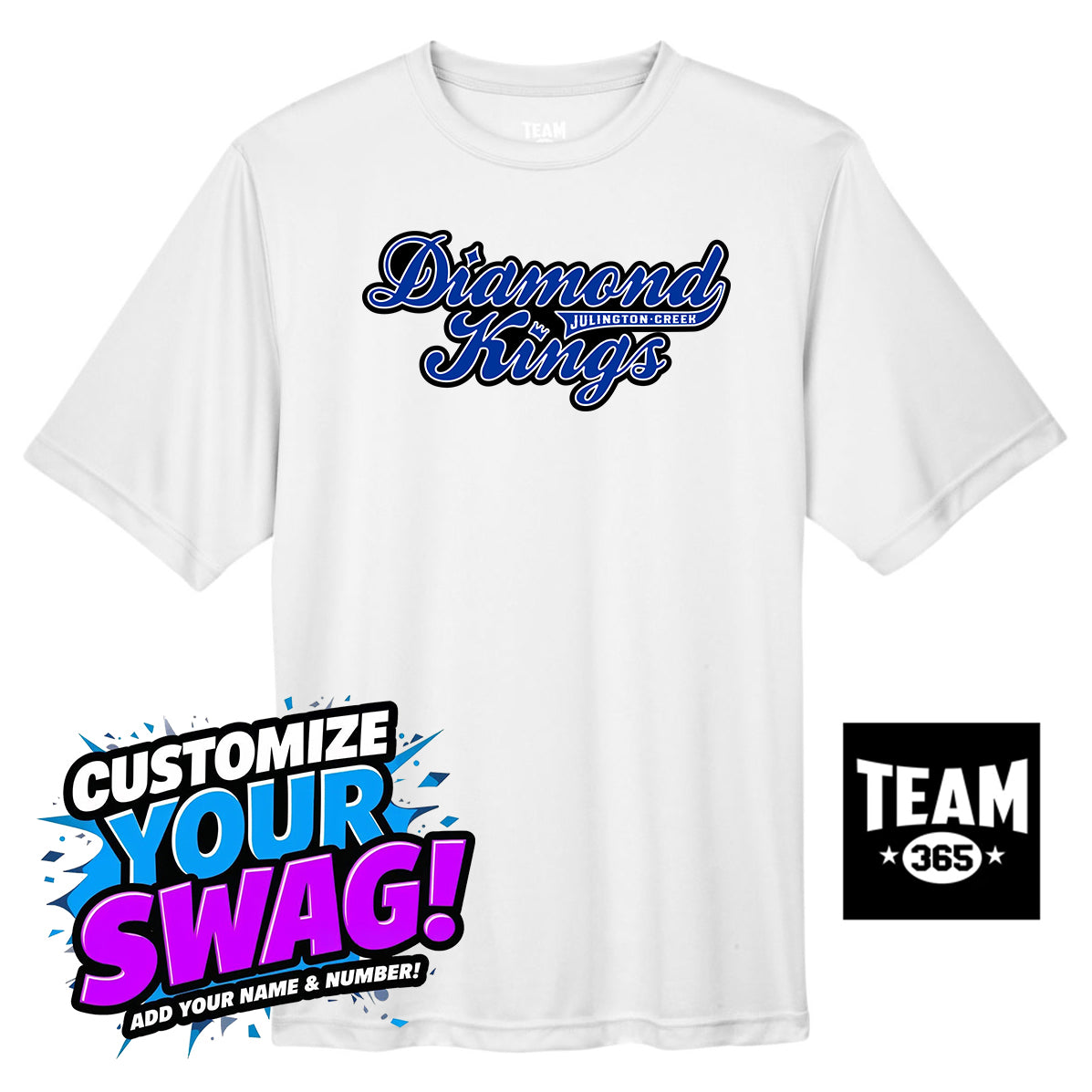 Team 365 Youth & Men's Zone Performance T-Shirt - JCB Diamond Kings Baseball