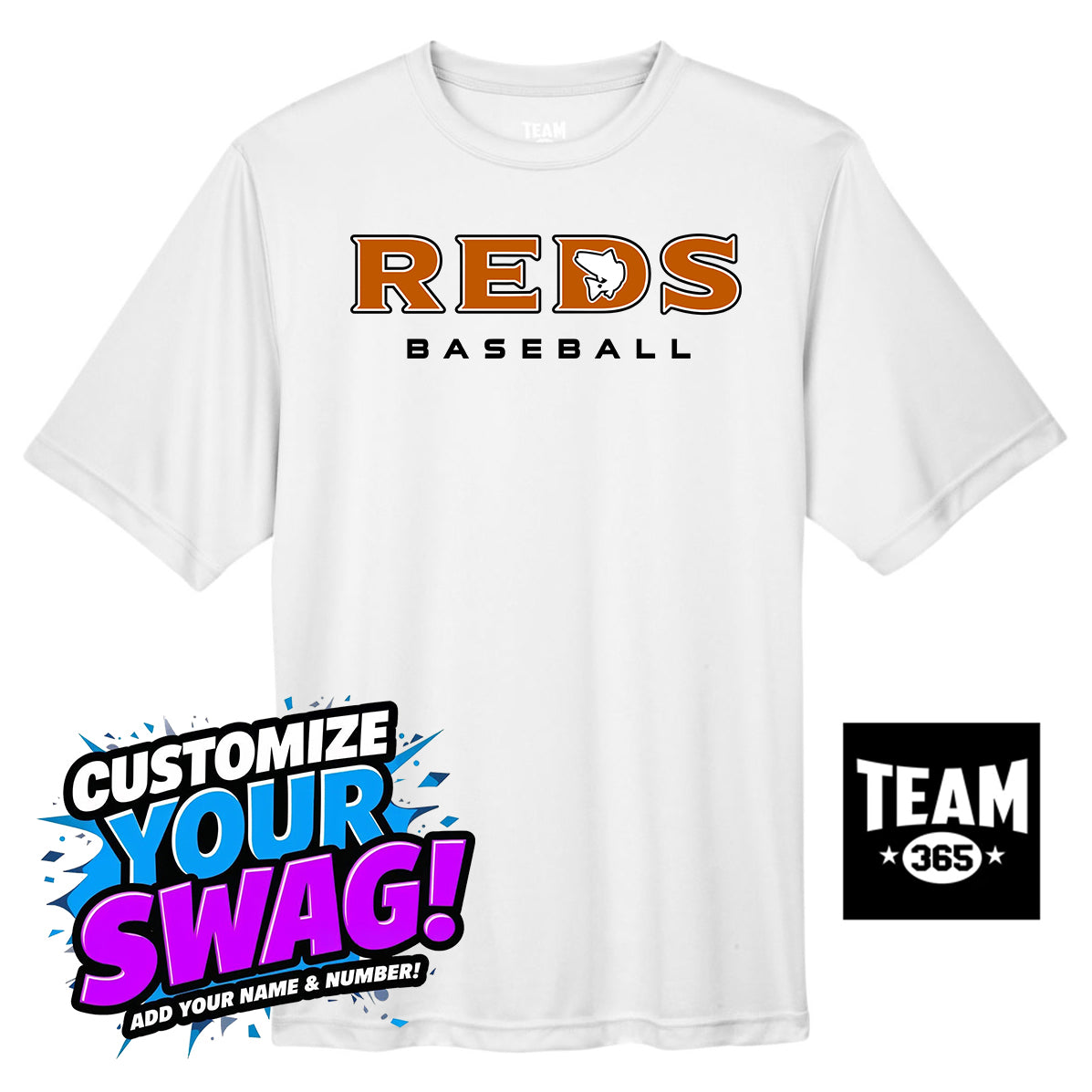 Team 365 Youth & Men's Zone Performance T-Shirt - Ancient City Reds