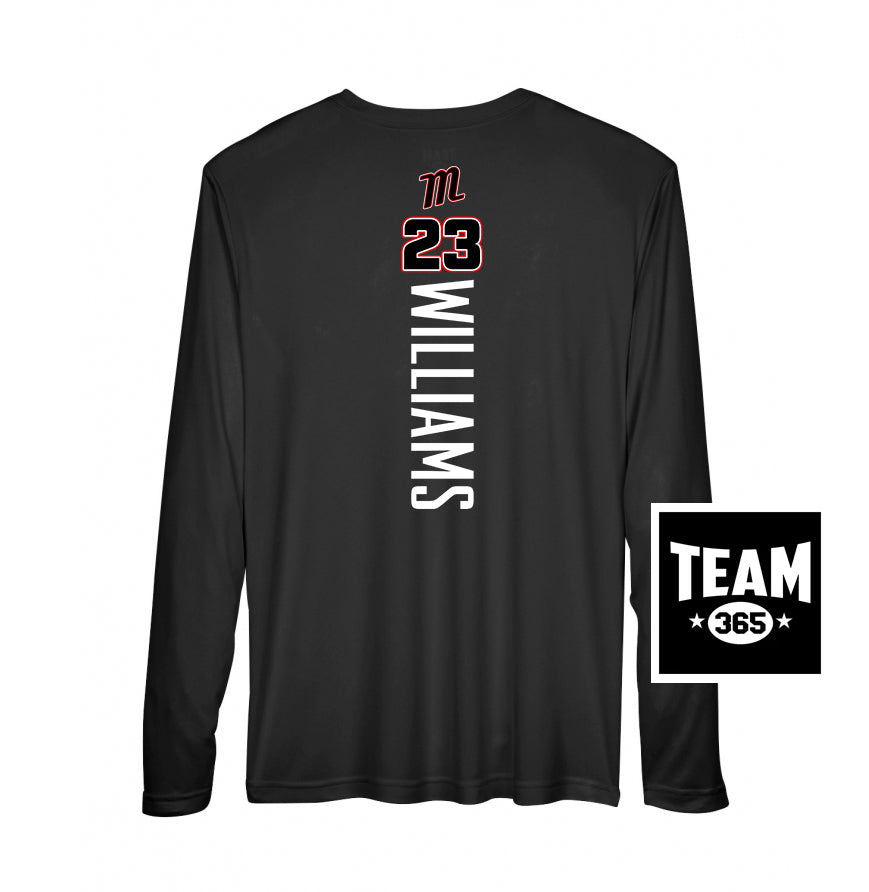 Team 365 Youth & Men's Zone Performance Long-Sleeve T-Shirt - SYA Mets "M" Logo