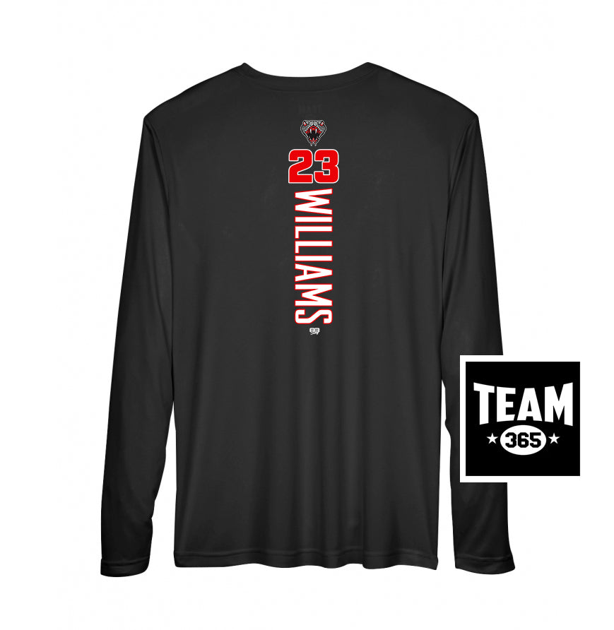 Team 365 Youth & Men's Zone Performance Long-Sleeve T-Shirt - Black Creek Cottonmouths