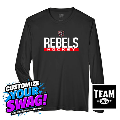 Team 365 Youth & Men's Zone Performance Long-Sleeve T-Shirt - Casco Bay Rebels Hockey