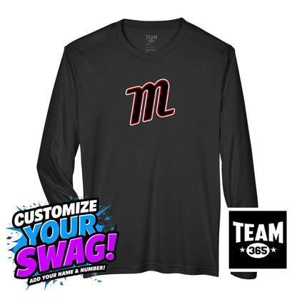 Team 365 Youth & Men's Zone Performance Long-Sleeve T-Shirt - SYA Mets "M" Logo