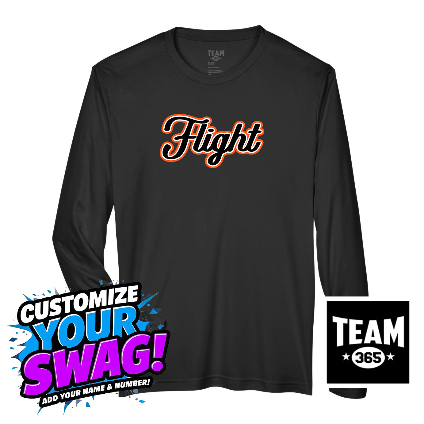 Team 365 Youth & Men's Zone Performance Long-Sleeve T-Shirt - FCF Flight Baseball