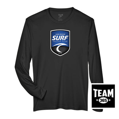 Team 365 TT11L Men's Zone Performance Long-Sleeve T-Shirt - San Diego Surf Soccer