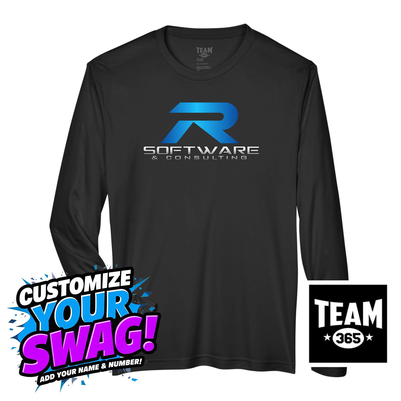 Team 365 Youth & Men's Zone Performance Long-Sleeve T-Shirt - R Software & Consulting