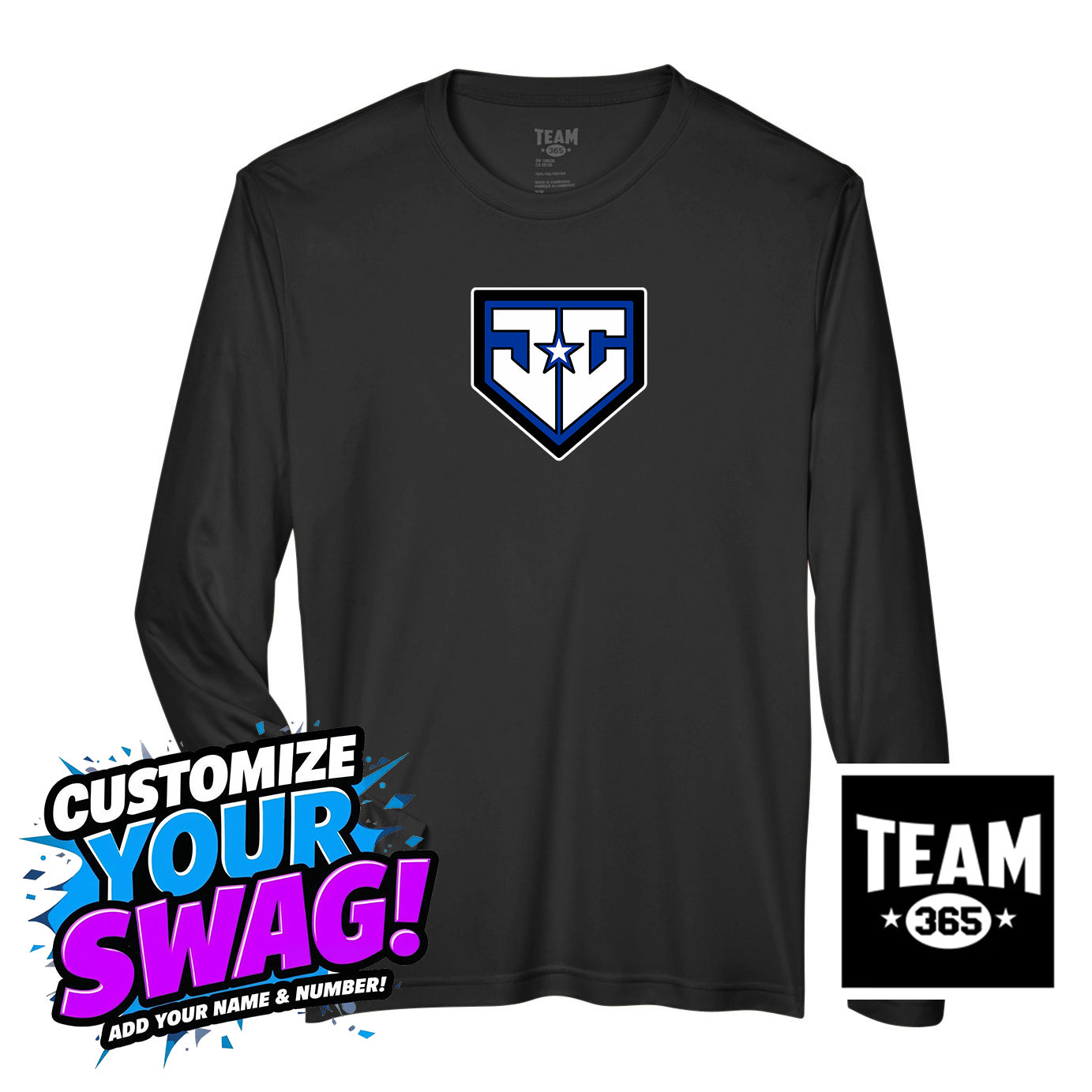 Team 365 Youth & Men's Zone Performance Long-Sleeve T-Shirt - JCB Diamond Kings Baseball