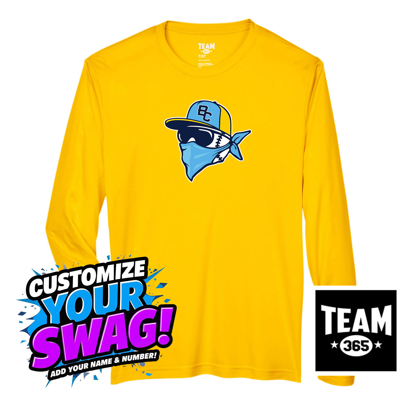 Team 365 Youth & Men's Zone Performance Long-Sleeve T-Shirt - Bold City Bandits Baseball