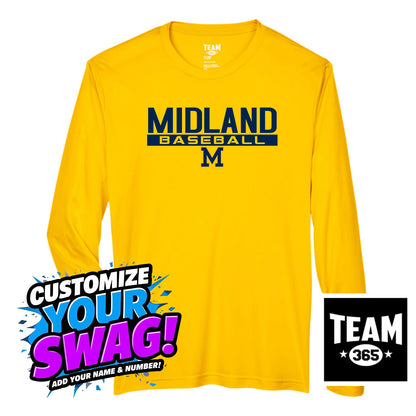 Team 365 Youth & Men's Zone Performance Long-Sleeve T-Shirt - Midland Baseball