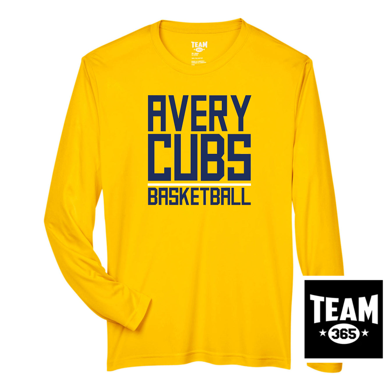 Team 365 TT11L Men's Zone Performance Long-Sleeve T-Shirt - Avery Cubs