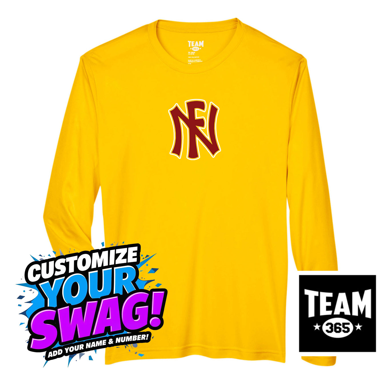 Team 365 Youth & Men's Zone Performance Long-Sleeve T-Shirt - North Florida Tribe