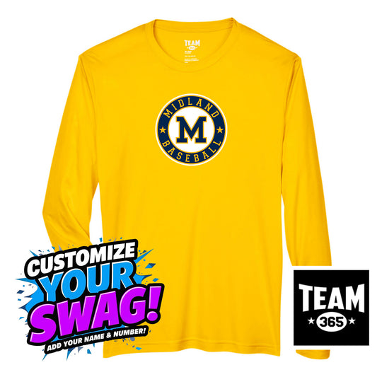 Team 365 Youth & Men's Zone Performance Long-Sleeve T-Shirt - Midland Baseball