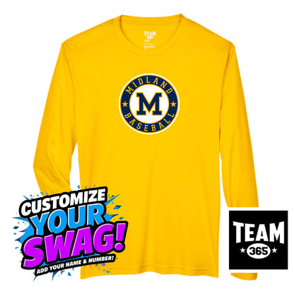 Team 365 Youth & Men's Zone Performance Long-Sleeve T-Shirt - Midland Baseball