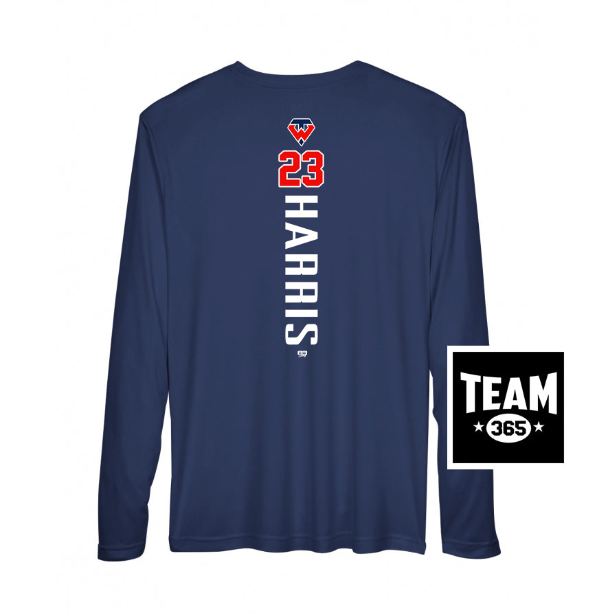 Team 365 Youth & Men's Zone Performance Long-Sleeve T-Shirt - Tampa Warriors Baseball
