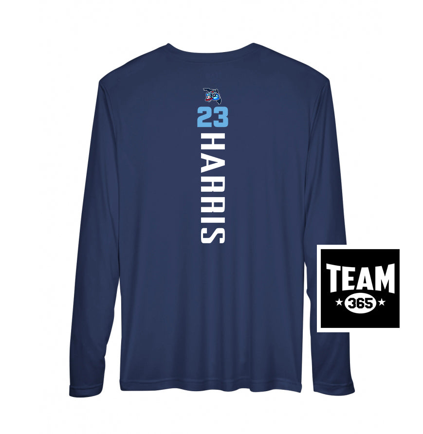 Team 365 Youth & Men's Zone Performance Long-Sleeve T-Shirt - FCA Blueclaws Baseball