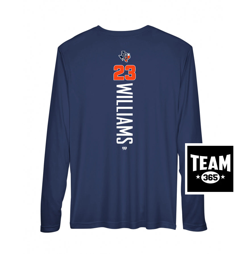 Team 365 Youth & Men's Zone Performance Long-Sleeve T-Shirt - Dallas Tigers Baseball