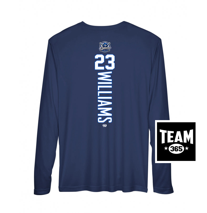 Team 365 Youth & Men's Zone Performance Long-Sleeve T-Shirt - LBK Outlaws Baseball