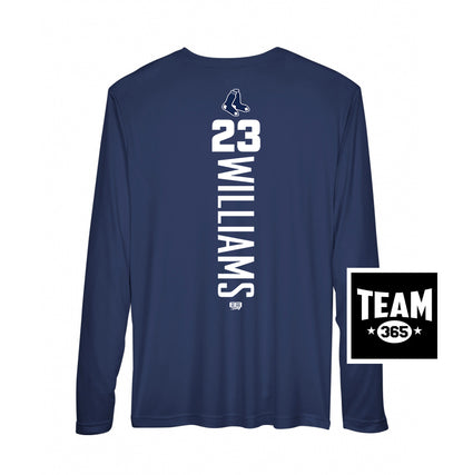 Team 365 Youth & Men's Zone Performance Long-Sleeve T-Shirt - Blue Sox Baseball