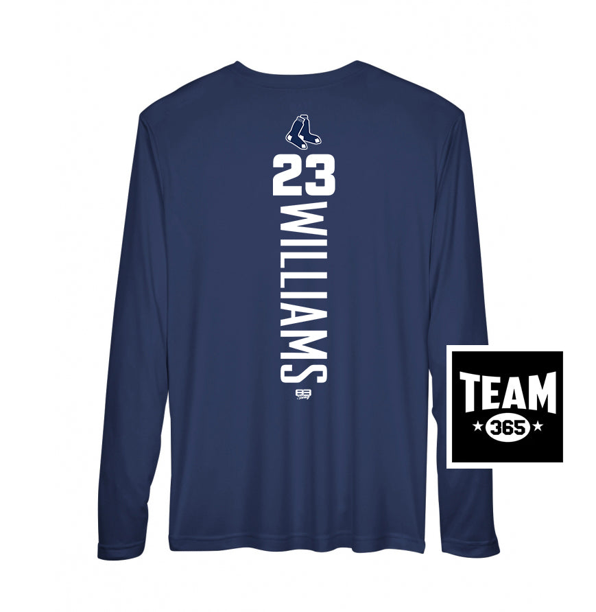 Team 365 Youth & Men's Zone Performance Long-Sleeve T-Shirt - Blue Sox Baseball