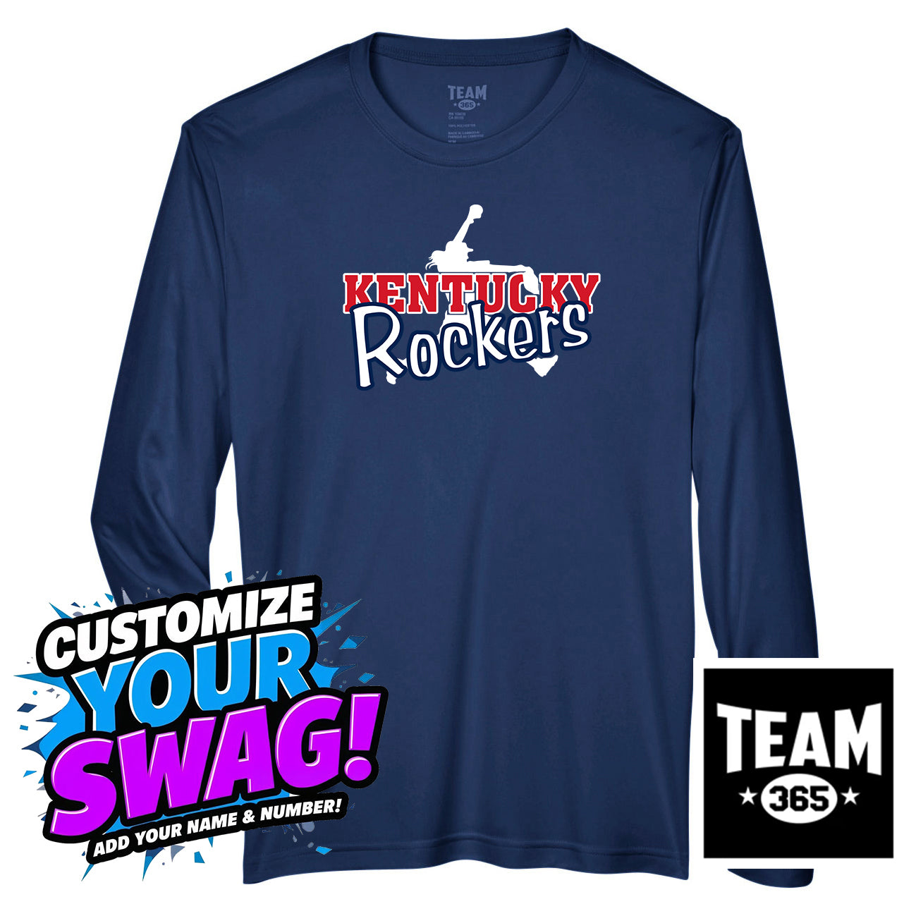 Team 365 Youth & Men's Zone Performance Long-Sleeve T-Shirt - KY Rockers Softball