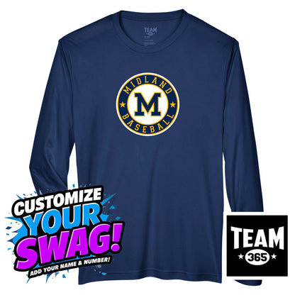 Team 365 Youth & Men's Zone Performance Long-Sleeve T-Shirt - Midland Baseball