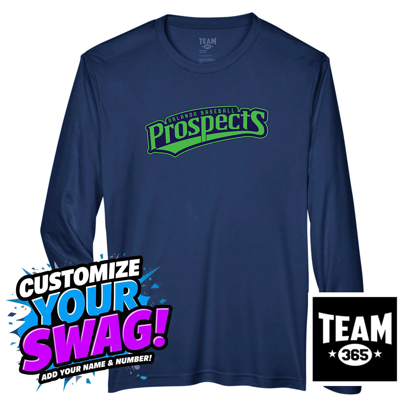 Team 365 Youth & Men's Zone Performance Long-Sleeve T-Shirt - OBP