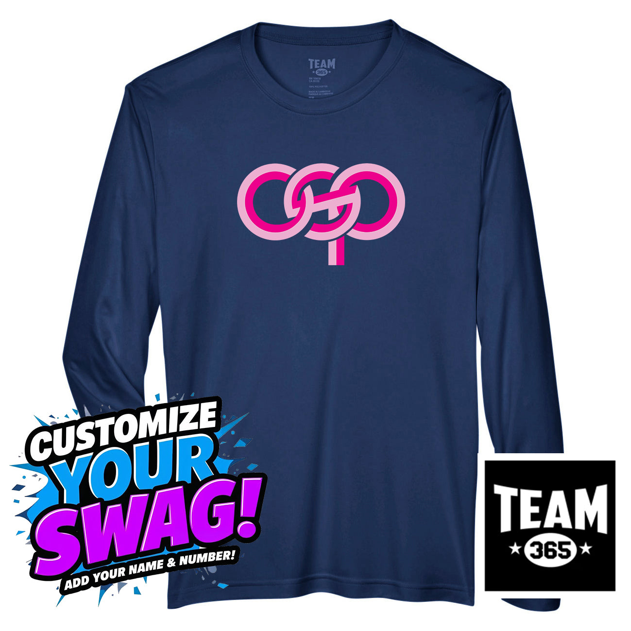 Team 365 Youth & Men's Zone Performance Long-Sleeve T-Shirt - OSP Gorilla Queens Softball