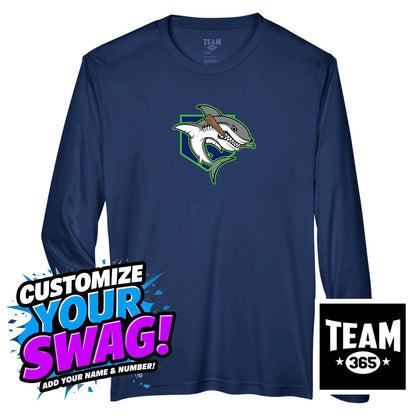 Team 365 Youth & Men's Zone Performance Long-Sleeve T-Shirt - OBP Land Sharks