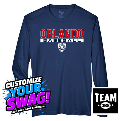 Team 365 Youth & Men's Zone Performance Long-Sleeve T-Shirt - Orlando Lions Baseball