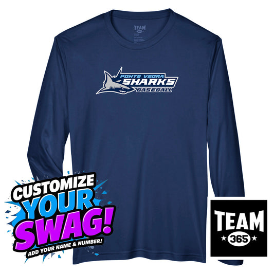 Team 365 Youth & Men's Zone Performance Long-Sleeve T-Shirt - PVAA Sharks
