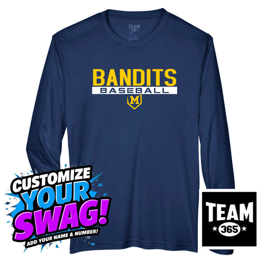 Team 365 Youth & Men's Zone Performance Long-Sleeve T-Shirt - Midland Bandits Baseball