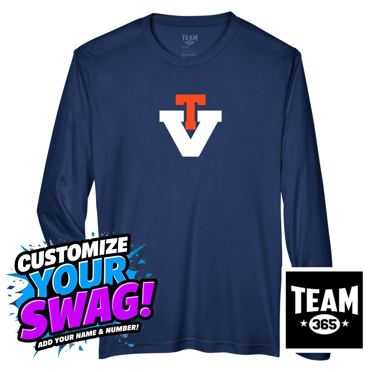 Team 365 Youth & Men's Zone Performance Long-Sleeve T-Shirt - Team Virginia Baseball