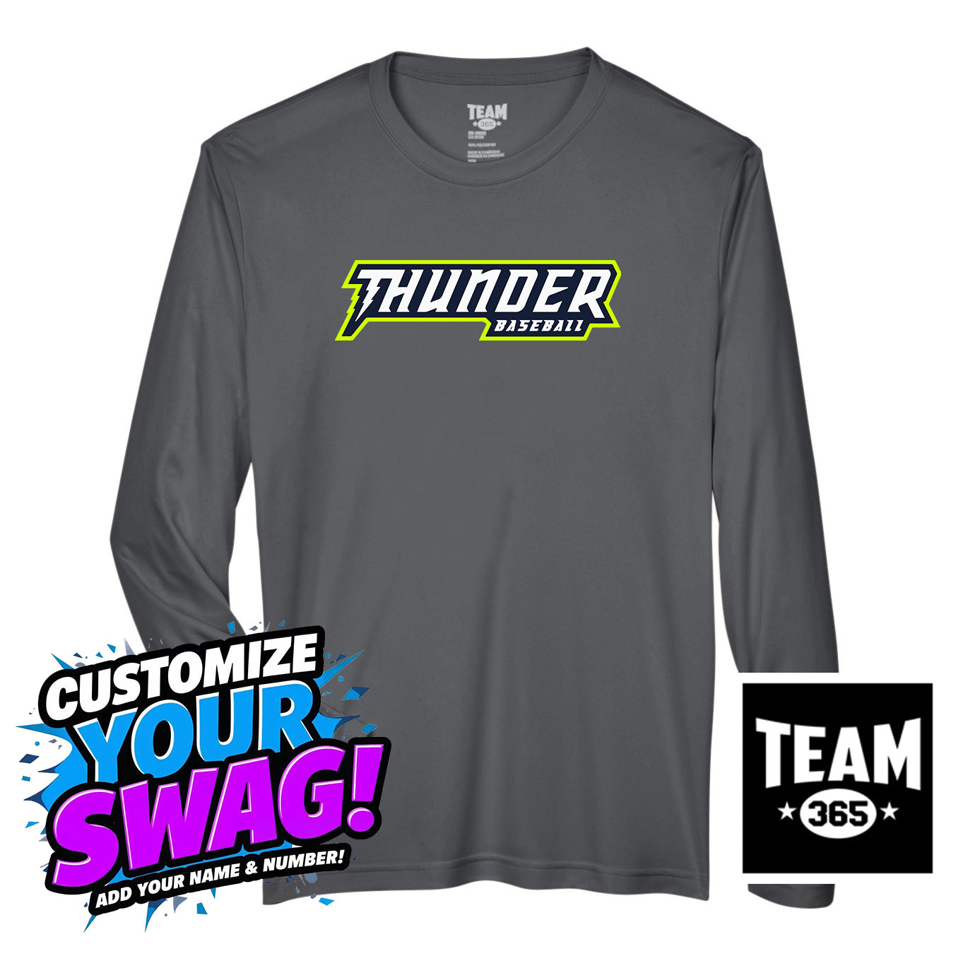 Team 365 Youth & Men's Zone Performance Long-Sleeve T-Shirt - Ponte Vedra Thunder Baseball