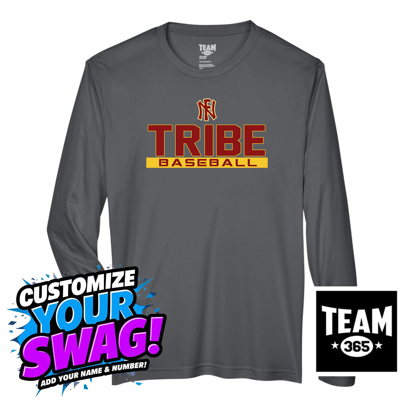 Team 365 Youth & Men's Zone Performance Long-Sleeve T-Shirt - North Florida Tribe