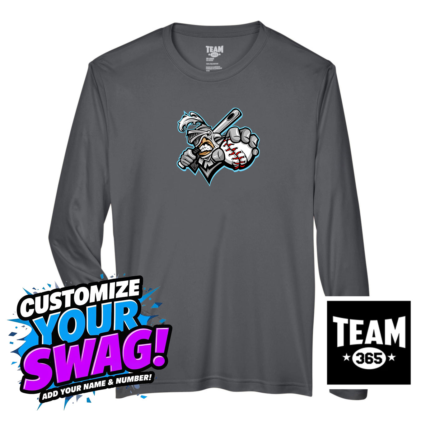 Team 365 Youth & Men's Zone Performance Long-Sleeve T-Shirt - Knights Baseball