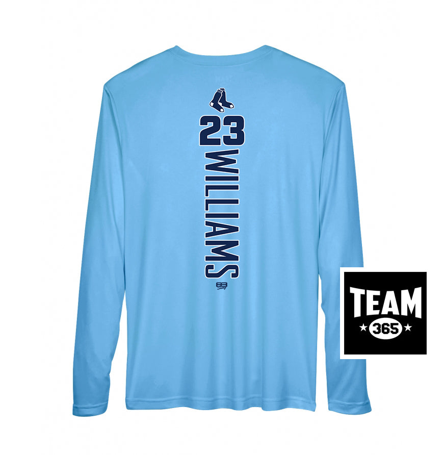 Team 365 Youth & Men's Zone Performance Long-Sleeve T-Shirt - Blue Sox Baseball